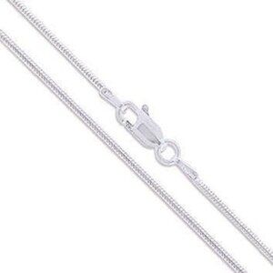 Sterling Silver Snake Chain - 1.2mm for Crystal Pendant